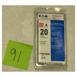 Eaton 20 amp circuit breaker CHFGF120CS Single pole