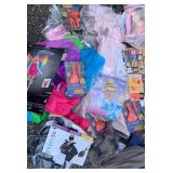 GIANT Lot- Halloween Costumes, Accessories, Supplies etc. (see all pics, each pic. shows a different part of the lot) Some complete items, Some may be SALVAGE