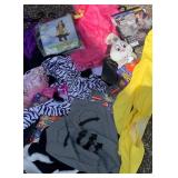 GIANT Lot- Halloween Costumes, Accessories, Supplies etc. (see all pics, each pic. shows a different part of the lot) Some complete items, Some may be SALVAGE