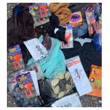 GIANT Lot- Halloween Costumes, Accessories, Supplies etc. (see all pics, each pic. shows a different part of the lot) Some complete items, Some may be SALVAGE