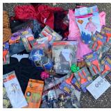 GIANT Lot- Halloween Costumes, Accessories, Supplies etc. (see all pics, each pic. shows a different part of the lot) Some complete items, Some may be SALVAGE