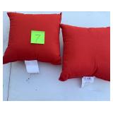 Lot of 2- Hampton Bay Replacement Pillows for Patio- Chili