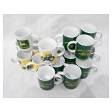 Large Lot of New Ceramic John Deere Coffee Mugs