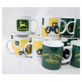 Large Lot of New Ceramic John Deere Coffee Mugs