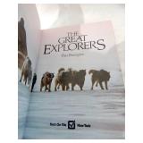 Vintage 1979 The Great Explorers Leather Bound Book
