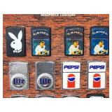 Lot of New Vintage Advertising Windproof Lighters