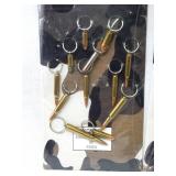 Lot of New Vintage All Caliber Bullet Key Chains