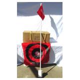 Lot of New Golf Hole With Flag Pole and Target Sets