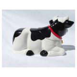 Large Lot of New Earthenware Ceramic Cow Cookie Jars With Sound
