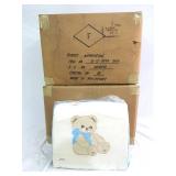 Lot of New Vintage Fingerhut Teddy Bear Themed Seat Cushions