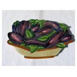 Case of New Vintage Ceramic Eggplant Themed Trivets