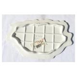 Case of New Vintage Ceramic Eggplant Themed Trivets