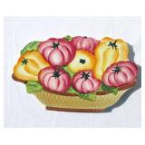Case of New Vintage Ceramic Tomatoes and Peppers Themed Trivets
