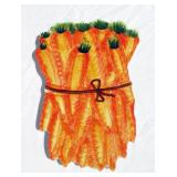 Case of New Vintage Ceramic Carrot Themed Trivets