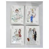 Set of 4 New Vintage 1950