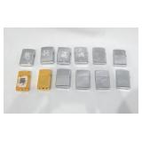 Lot of New Vintage Windproof and Butane Lighters
