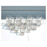 Lot of New Bad Boys of the Table Glass Beer Mugs and Shot Glasses