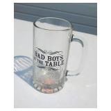 Lot of New Bad Boys of the Table Glass Beer Mugs and Shot Glasses