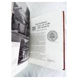 Vintage 1977 The Halls of Fame Hand Crafted Mission Leather Bound Book