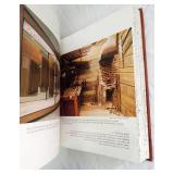 Vintage 1977 The Halls of Fame Hand Crafted Mission Leather Bound Book