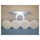 (4) JBL, 26CT, In-Ceiling Loudspeakers / Speakers with Transformer, Speaker Grilles and Ceiling Tile Brackets