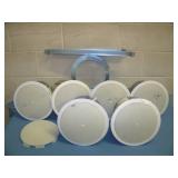 (6) JBL, 26CT, In-Ceiling Loudspeakers / Speakers with Transformer, Speaker Grilles (1 extra) and (3) Ceiling Tile Brackets