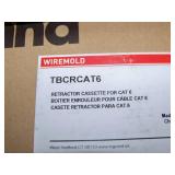 (5) Legrand Wiremold, Retractor Cassettes for Video, 3.5MM Audio and CAT 6 - NEW in Original Boxes