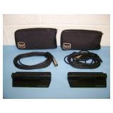 (2) Crown, Tabletop Microphones / Mics with Carrying Cases