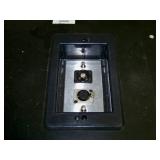 Large, Rolling, Audio/Video Travel Case with Removable Front and Back Panels and Built-In Table