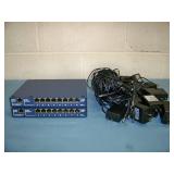(2) Aviom, A-16D, A-Net Dristribution Hubs