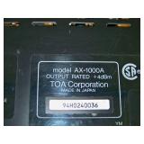 TOA, 1000 Series, 8-Channel, Automatic Microphone (Mic) Mixer with (8) Rear Modules