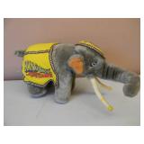 VINTAGE RINGLING BROS & BARNUM & BAILEY CIRCUS - KING TUSK PLUSH ELEPHANT! - SEE PICTURES!