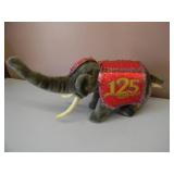 VINTAGE RINGLING BROS & BARNUM & BAILEY CIRCUS - 125TH ANNIVERSARY CELEBRATION PLUSH ELEPHANT - SEE PICTURES!