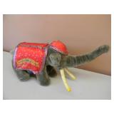 VINTAGE RINGLING BROS & BARNUM & BAILEY CIRCUS - 125TH ANNIVERSARY CELEBRATION PLUSH ELEPHANT - SEE PICTURES!