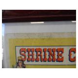 ORIGINAL! VINTAGE 1947 ORIENTAL SHRINE CIRCUS - ANNUAL SHRINE CIRCUS TROY ARMORY POSTER - AWESOME PIECE! - APPROX 13" BY 16" - SEE PICTURES!
