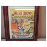 ORIGINAL! VINTAGE 1947 ORIENTAL SHRINE CIRCUS - ANNUAL SHRINE CIRCUS TROY ARMORY POSTER - AWESOME PIECE! - APPROX 13" BY 16" - SEE PICTURES!