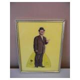Vintage 1951 - NICKIE THE TRAMP CLOWN FOR SUPER CIRCUS WEATHER-BIRD SHOES ADVERTISEMENT - Nice little Table Top Sign. Dated 1951. RARE! NICE! IN FRAME! - APPROX 8" tall by 5" wide - SEE PICTURES!