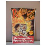 VINTAGE RINGLING BROS AND BARNUM & BAILEY CIRCUS "THE GREATEST SHOE ON EARTH" METROPOLITAN SPORTS CENTER ADVERTISING POSTER! - APPROX 14" BY 22" - SEE PICTURES!