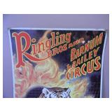 VINTAGE RINGLING BROS AND BARNUM & BAILEY CIRCUS "THE GREATEST SHOE ON EARTH" METROPOLITAN SPORTS CENTER ADVERTISING POSTER! - APPROX 14" BY 22" - SEE PICTURES!
