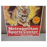 VINTAGE RINGLING BROS AND BARNUM & BAILEY CIRCUS "THE GREATEST SHOE ON EARTH" METROPOLITAN SPORTS CENTER ADVERTISING POSTER! - APPROX 14" BY 22" - SEE PICTURES!