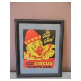 ORIGINAL! VINTAGE - THE CIRCUS IS COMING! ZUHRAH SHRINE CIRCUS TICKETS HERE POSTER - GREAT PIECE! - APPROX 13" BY 16" - SEE PICTURES!