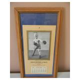 VINTAGE 1939 JORDAN GROCERIES AND MEATS CALENDAR - VERY NICE! - IN FRAME! - APPROX 10" BY 17" - SEE PICTURES!