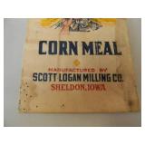 VINTAGE PRAIRIE QUEEN CORN MEAL 3 1/2 POUND SACK - SHELDON, IOWA - SEE PICTURES!