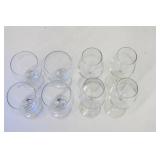 Lot of 8 Angry Orchard - Cider House Glass Wine Goblets (4 - 19.5oz Sangria Goblets) + (4 - 12.5 oz. Wine Goblets)