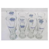 Lot of 8 Glass Sam Adams Cold Snap 16/22 oz. Pilsner Glasses - 2 Sizes