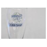 Lot of 8 Glass Sam Adams Cold Snap 16/22 oz. Pilsner Glasses - 2 Sizes
