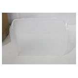 12 in. x 17 in. Polypropylene Serving/Food Court Tray with Handles - Clear (Pack of 10 Clear Trays)