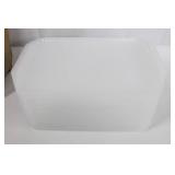 12 in. x 17 in. Polypropylene Serving/Food Court Tray with Handles - Clear (Pack of 10 Clear Trays)