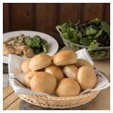 Carlisle 655406 11" Round Bread Basket - Polypropylene, Oatmeal (Pack of 6)