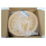 Carlisle 655406 11" Round Bread Basket - Polypropylene, Oatmeal (Pack of 6)